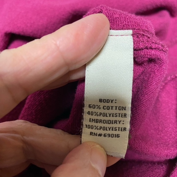 Ruff Hewn Pink Embroidered Paisley Pullover Sweatshirt Boho Womans Size XL - Picture 4 of 8